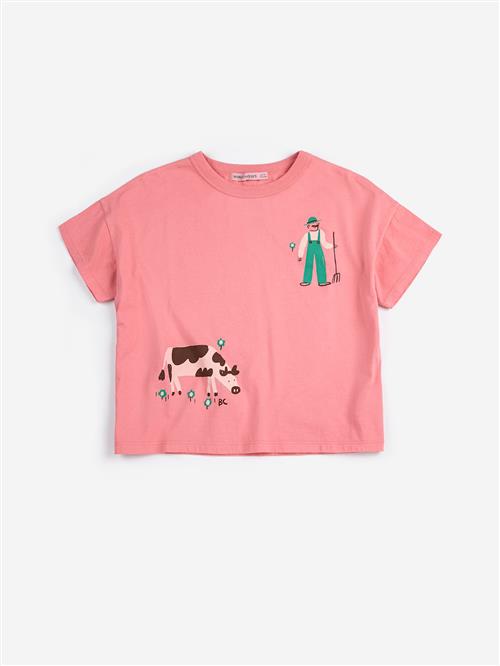 Bobo Choses Farm Adventure T-shirt Pink  Pink 6-7 Y  Lyserød  6-7 år  Piger