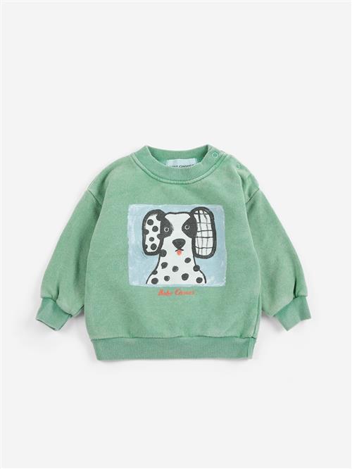 Bobo Choses Van Dog Sweatshirt Green  Green 9 months  Grøn  9 måneder  Drenge, Piger