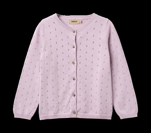 Wheat Knit Cardigan Maia Lavender Lavender 98 cm  Lilla  98 cm  Piger