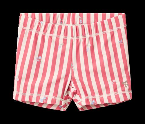 Wheat Swim Shorts Niki Red Stripe Flowers Red Stripe Flowers 116 cm  Rød  116 cm  Piger