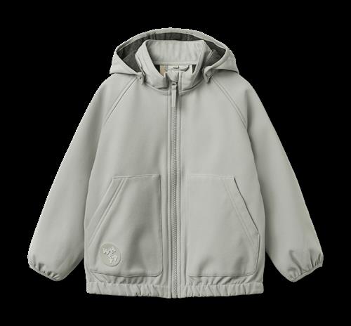 Wheat Softshell Jacket Alleo Light Flint Light Flint 122 cm  Grå  122 cm  Drenge, Piger