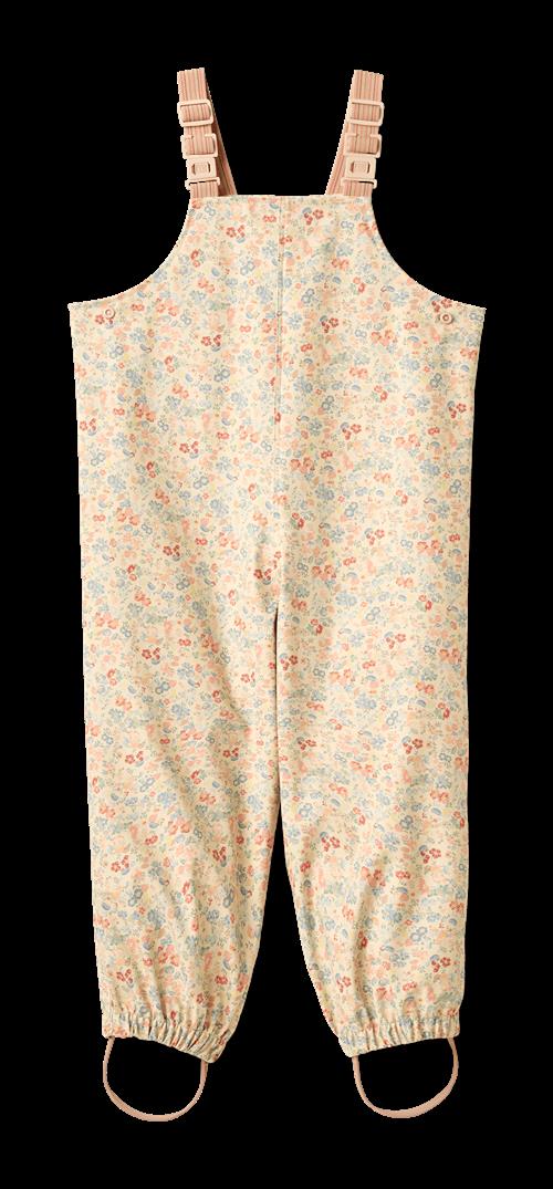 Wheat Rainwear Charlo Overall Flowers And Seashells Flowers And Seashells 110 cm  Gul  110 cm  Piger