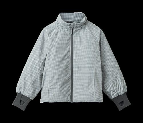 Wheat Lightweight Puffer Jacket Sollo Blue Check Blue Check 122 cm  Blå  122 cm  Drenge