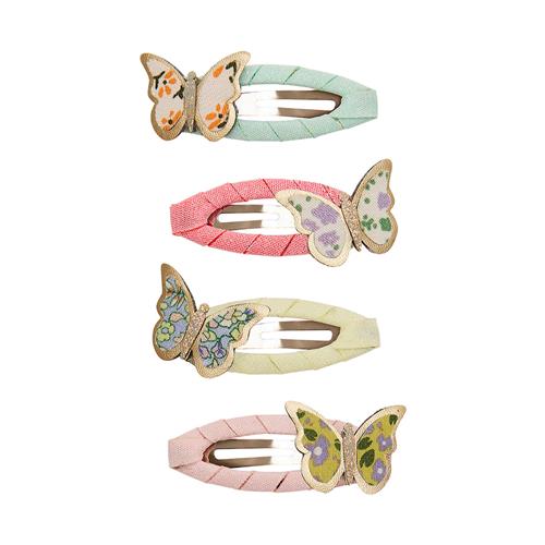 Mimi & Lula Floral Butterfly Spring On The Farm 4 Hårklemmer Multi  Multi-3-8  years  Lyserød  3-8 år  Piger