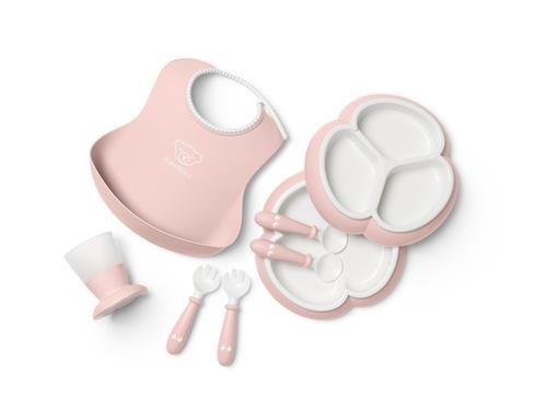 BabyBjörn Middagssæt Til Børn, 8 Dele Powder Pink  Powder Pink One Size  Lyserød  One Size  Drenge, Piger