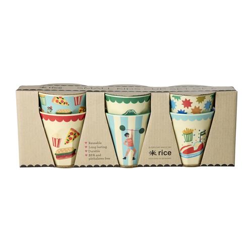 RICE Fun Fair 6-pak Små Kopper Mint  Mint S  Grøn  S  Drenge, Piger