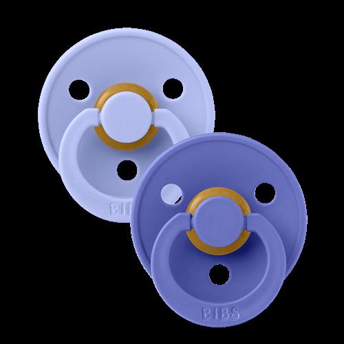 BIBS Colour 2-pak Anatomiske Latex-sutter Hush Grape  Hush Grape 6+M  Lilla  6+ måneder  Drenge, Piger