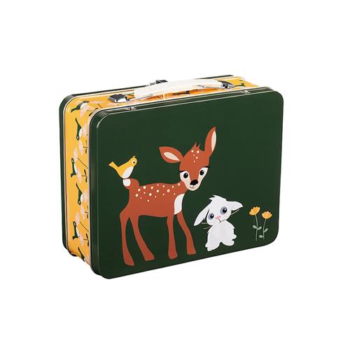 Blafre Kuffert Af Tin Deer And Rabbit  Green/yellow-Onesize  Grøn  One Size  Drenge, Piger