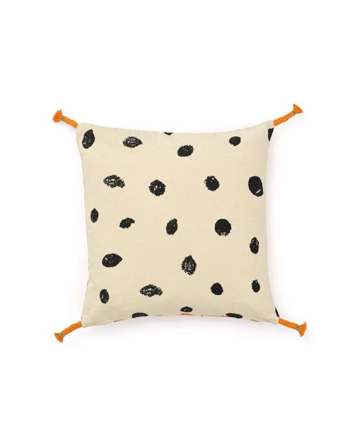 Kid's Concept Pippi 50x50 Cusion Cover  White/ Orange-OS  Hvid  One Size  Drenge, Piger