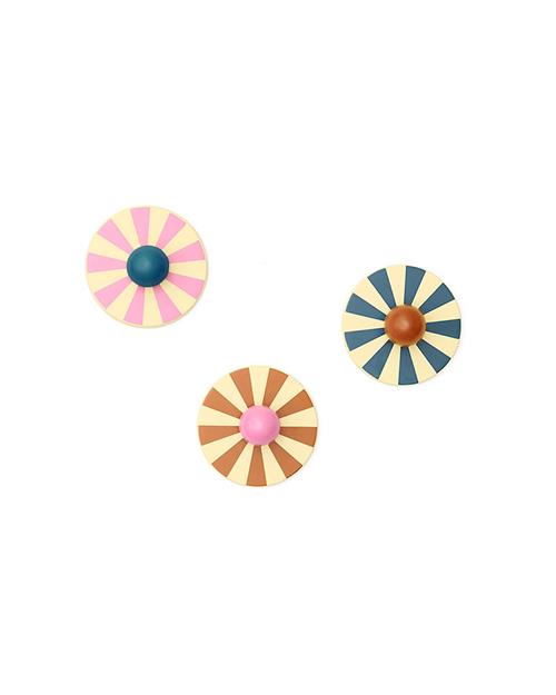 Kid's Concept 3stk Kroge Cirkus Multi  Multi-OS  Creme  One Size  Drenge, Piger