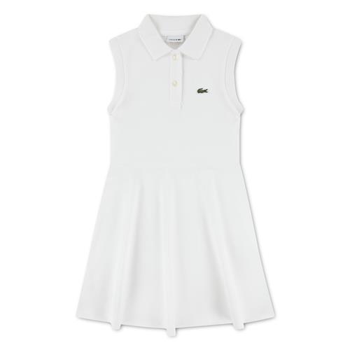 Lacoste Pique-kjole Blanc  Blanc 104 cm  Hvid  104 cm  Piger