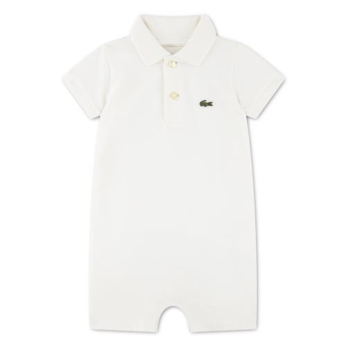 Lacoste Polo Romper Farine  Farine 68 cm  Hvid  68 cm  Drenge