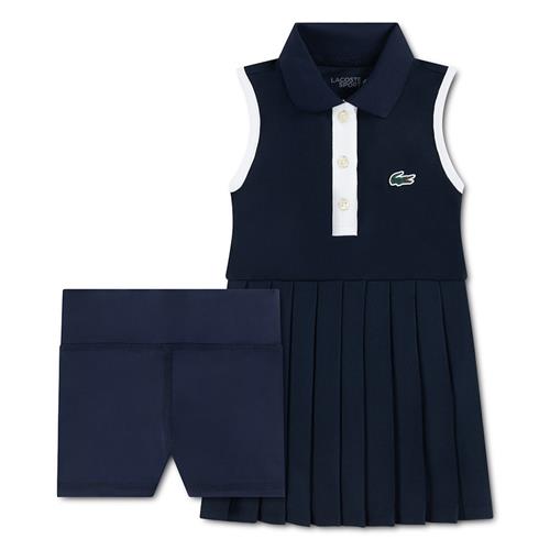 Lacoste Heritage Pique Tenniskjole Marine Marine 104 cm  Marineblå  104 cm  Piger