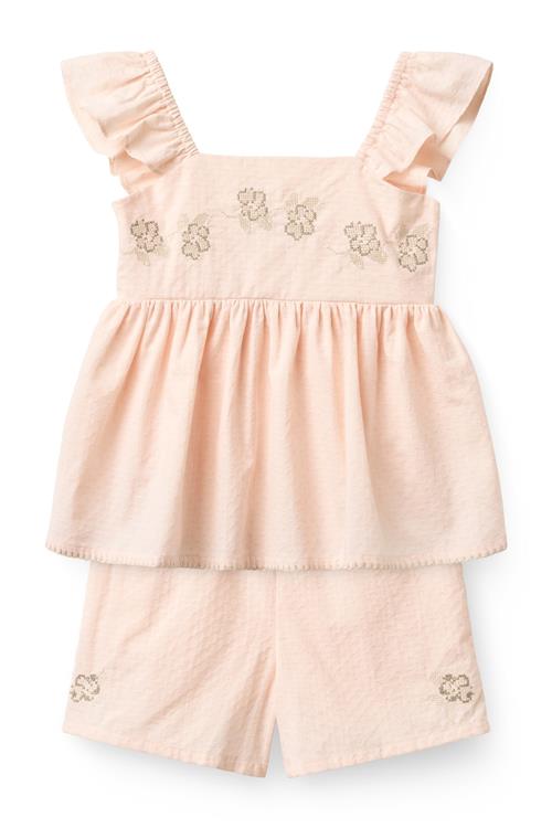 Copenhagen Colors GOTS Sommersæt Dusty Rose Dusty Rose 98 cm  Lyserød  98 cm  Piger