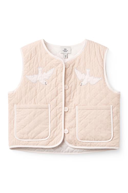 Copenhagen Colors Quiltet Vest Dusty Rose  Dusty Rose 110 cm  Lyserød  110 cm  Piger