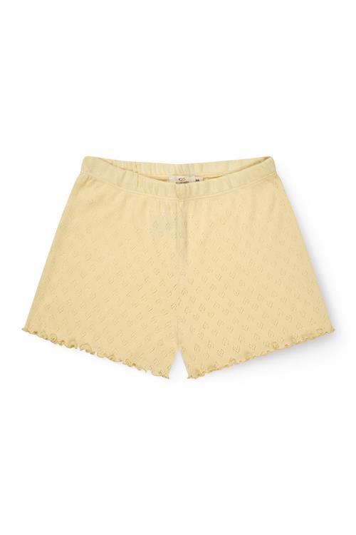 Copenhagen Colors GOTS Shorts Pale Yellow  Pale Yellow 128 cm  Gul  128 cm  Piger