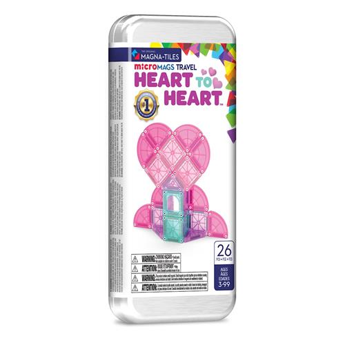 Magna-Tiles MAGNA-TILES Hjerte Til Hjerte Rejsesæt 26 Dele Multi  Multi-3 Years+  Lyserød  One Size 3+ Years Drenge, Piger