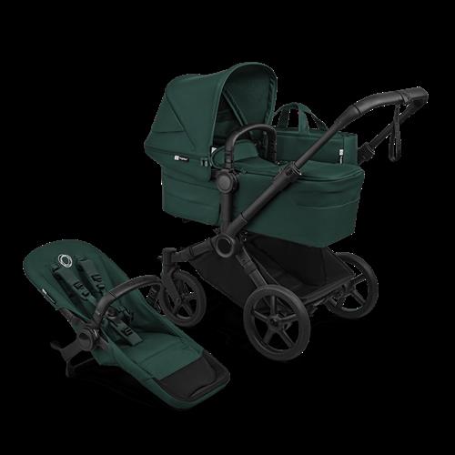 Bugaboo Donkey 6 Komplet Barnevogn Black Fern Green Black Fern Green One Size  Sort  One Size  Drenge, Piger