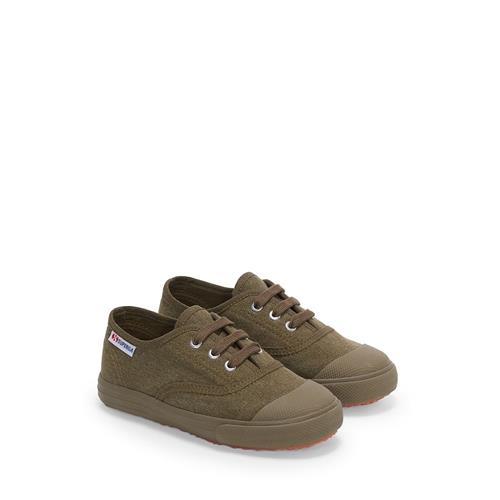 Superga 2118 Kids Cotton Stone Wash Sneakers Green Olive White  Green Olive White 30 EU  Grøn  30 EU  Drenge, Piger