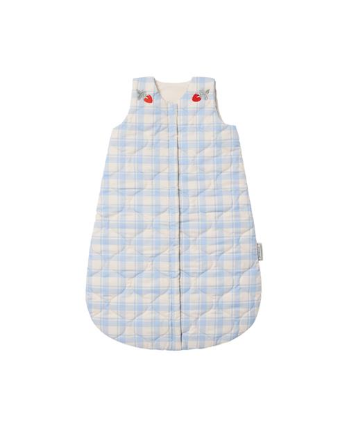 garbo&friends Quiltet Sovepose Plaid Sky Blue  Plaid Sky Blue 0-6 months  Blå  0-6 måneder  Drenge, Piger