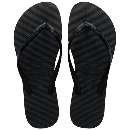 Havaianas Slim II Flip Flops Black Black 29-30 EU  Sort  29-30  Drenge, Piger