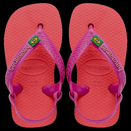 Havaianas Baby Brasil Logo II Flip Flops Sandaler Coral Pink Coral Pink 21 EU  Lyserød  21  Piger