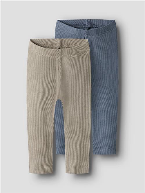 Name It 2-pak Leggings Troposphere  Troposphere 86 cm  Blå  86 cm  Drenge, Piger