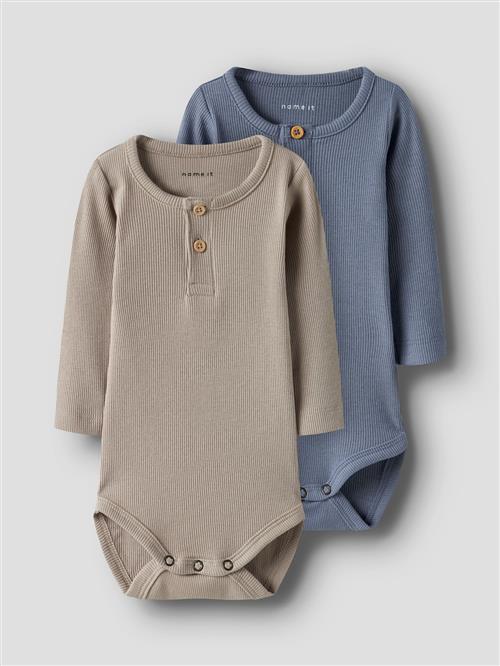Name It 2-pak Baby Bodys Troposphere  Troposphere 86 cm  Blå  86 cm  Drenge