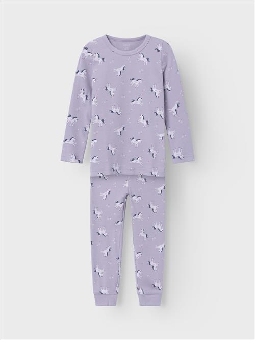 Name It Unicorn Pyjamas-sæt Lavender Aura  Lavender Aura 86/92 cm  Lilla  86/92 cm  Piger