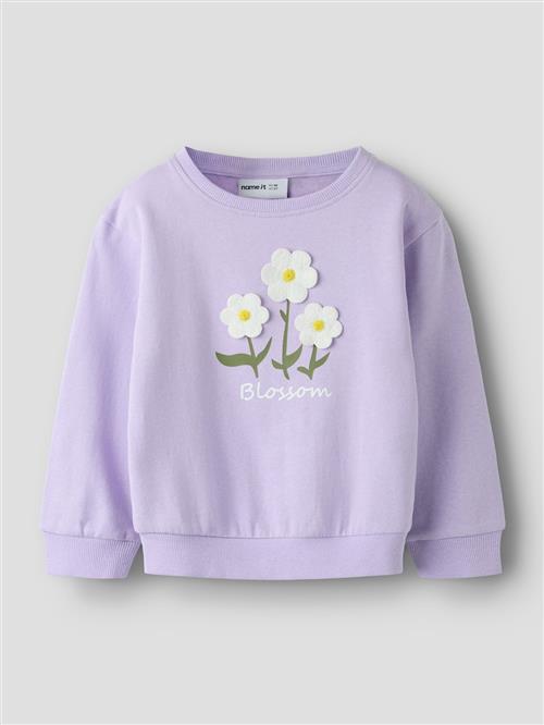 Name It Daniea Sweatshirt Lavendula  Lavendula 104 cm  Lilla  104 cm  Piger