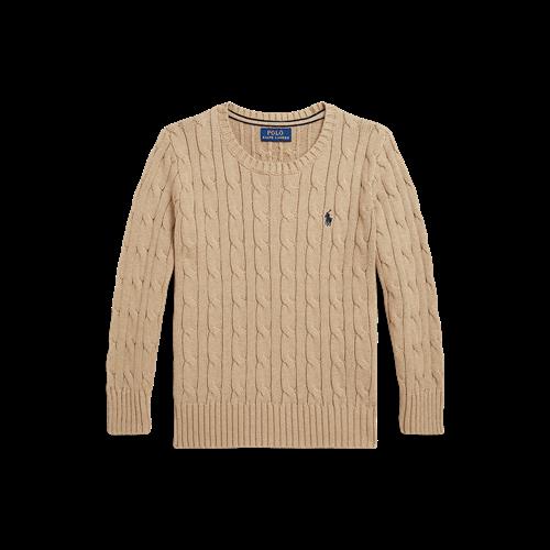 Ralph Lauren Cable-Knit Sweater Classic Camel Heather  Classic Camel Heather 124-134 cm  Beige  124-134 cm  Drenge