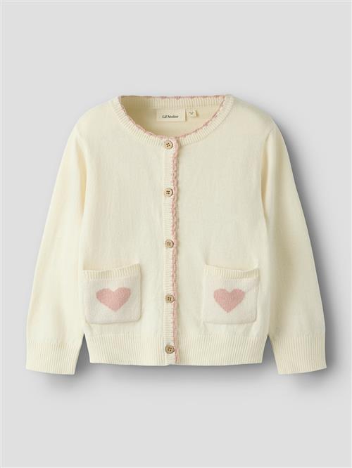 Lil’ Atelier Cardigan Turtledove  Turtledove 122/128 cm  Hvid  122/128 cm  Piger