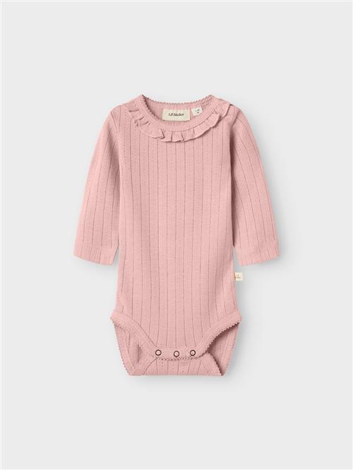 Lil’ Atelier Bodysuit Misty Rose  Misty Rose 62 cm  Lyserød  62 cm  Piger