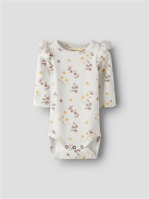 Lil’ Atelier Bodysuit Coconut Milk  Coconut Milk 68 cm  Hvid  68 cm  Piger