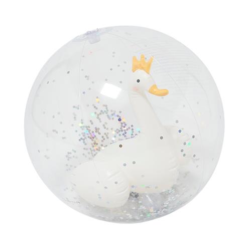 SUNNYLiFE Princess Swan 3D Oppustelig Strandbold Multi  Multi-One Size  Hvid  One Size  Drenge, Piger