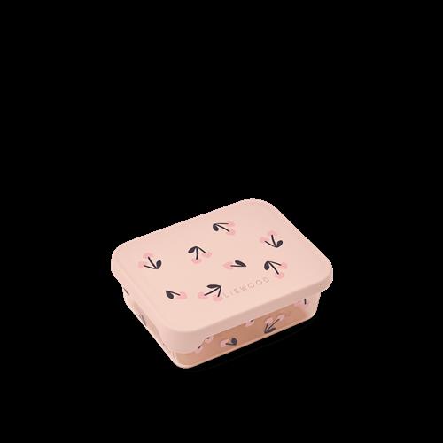 Liewood Ako Snackboks Cherry Heart  Rosey  Cherry Heart  Rosey One Size  Lyserød  One Size 3+ Years Drenge, Piger