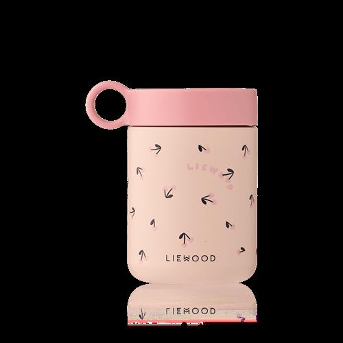 Liewood Kiani Trykt Madkrukke Mini Cherry Heart  Rosey  Mini Cherry Heart  Rosey One Size  Lyserød  One Size  Drenge, Piger
