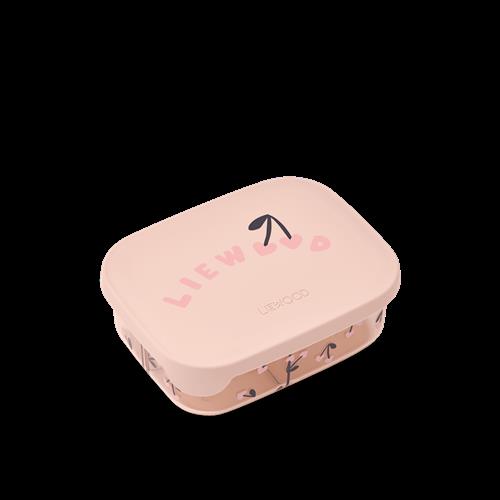 Liewood Arthur Tritan Madkasse Cherry Heart Liewood  Rosey  Cherry Heart Liewood  Rosey One Size  Beige  One Size 3+ Years Drenge, Piger