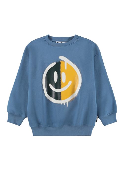 Molo Mar Sweatshirt Split Smile Split Smile 164 cm  Blå  164 cm  Drenge