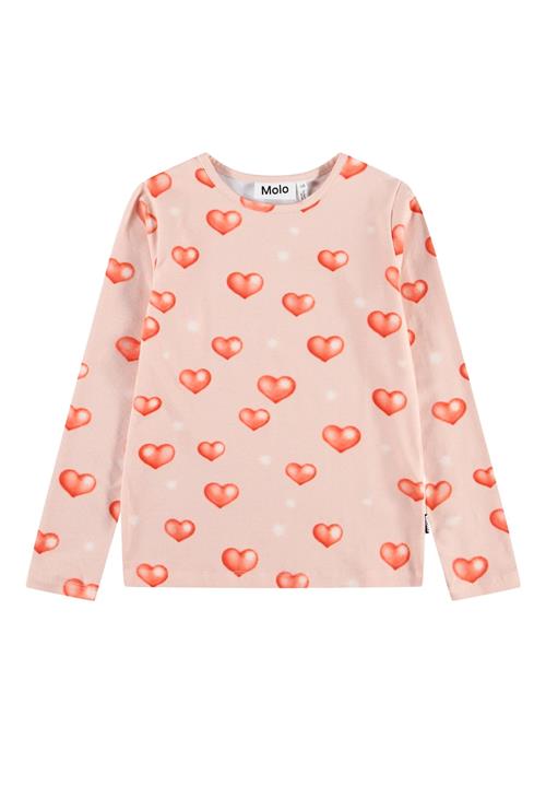 Molo GOTS Rose Tee Airbrush Hearts  Airbrush Hearts 92 cm  Lyserød  92 cm  Piger