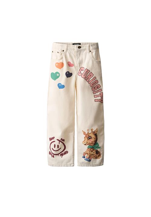Molo GOTS Aiden Jeans Pearled Ivory Pearled Ivory 104 cm  Creme  104 cm  Piger
