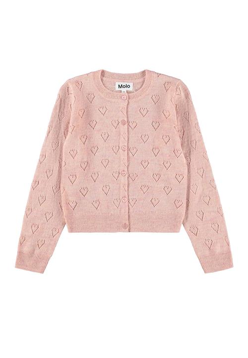 Molo Gillian Cardigan Petal Blush  Petal Blush 110/116 cm  Lyserød  110/116 cm  Piger