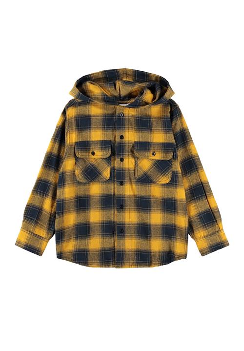 Molo GOTS Rizz Ternet Skjorte Energy Check  Energy Check 146/152 cm  Brun  146/152 cm  Drenge