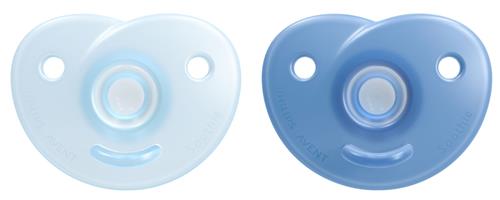 Philips Avent Soothie 2-pak Sutter 0-6M Blue  Blue One Size  Blå  One Size  Drenge, Piger