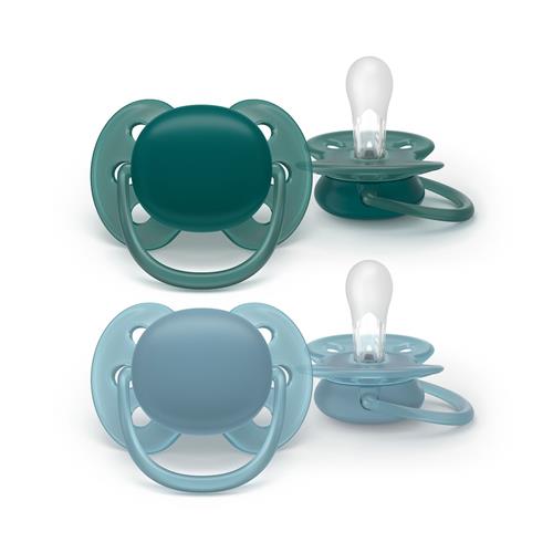 Philips Avent Ultra Soft 2-pak Sutter 18+ M Green Blue  Green Blue One Size  Grøn  One Size 18 M+ Drenge, Piger