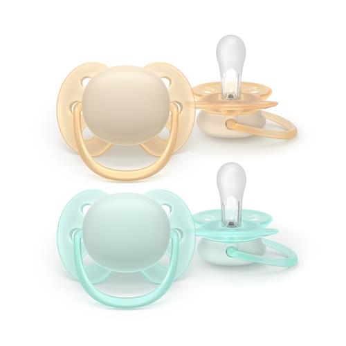 Philips Avent Ultra Soft 2-pak Sutter 0-6M Peach Teal  Green One Size  Grøn  One Size 0-6 Months Drenge, Piger