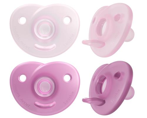 Philips Avent Soothie 2-pak Sutter 0-6M Pink  Pink One Size  Lyserød  One Size  Drenge, Piger