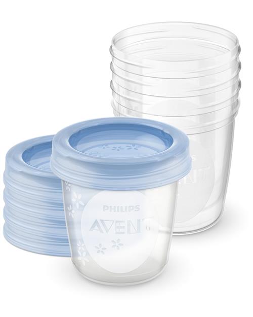 Philips Avent 5-pak Kopper Til Opbevaring Af Brystmælk  White One Size  Hvid  One Size  Drenge, Piger