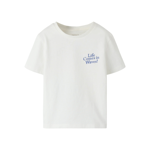 NAME IT T-shirt Fukkan Cloud Dancer Life Comes In Waves