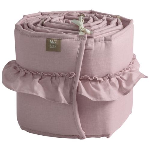 NG Baby Bumper Bed Linen With Ruffle Rose One Size      Piger